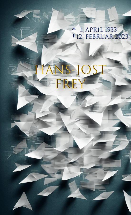 Gedenkblatt für Hans-Jost Frey