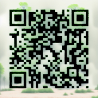 Ein mit Künstlicher Intelligenz generierter QR-Code für den Wonderlink von PlanetLyrik & PlanetLyrikHall